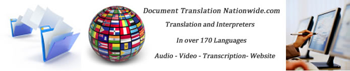 Portuguese to English Translators documents folder globe flags computers